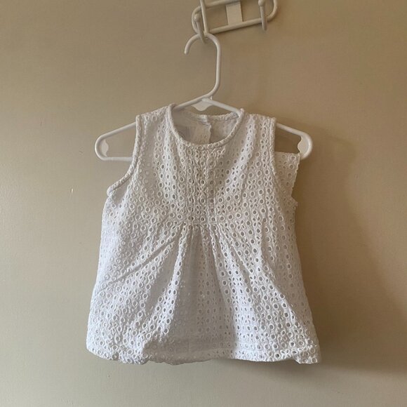 Alice Kathleen & Company Toddler Girl Dress Size 2 White Eyelet with bloomers - Picture 1 of 2